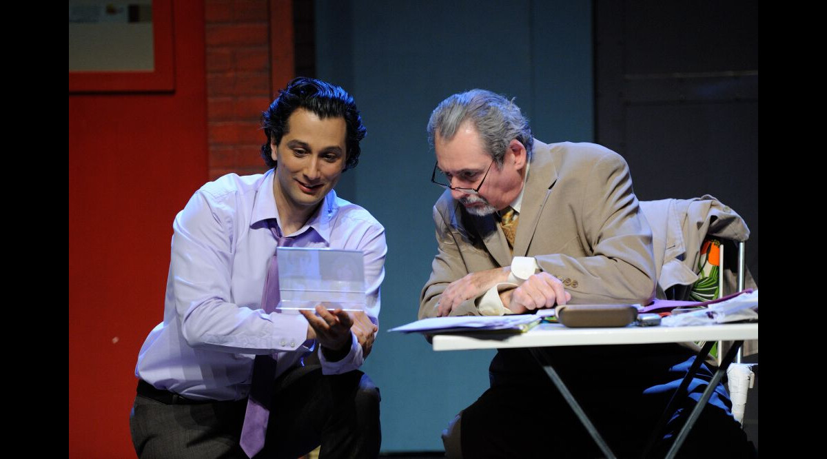 Photo Serge Noel et Darius Kehtari lors de la première de Brigitte