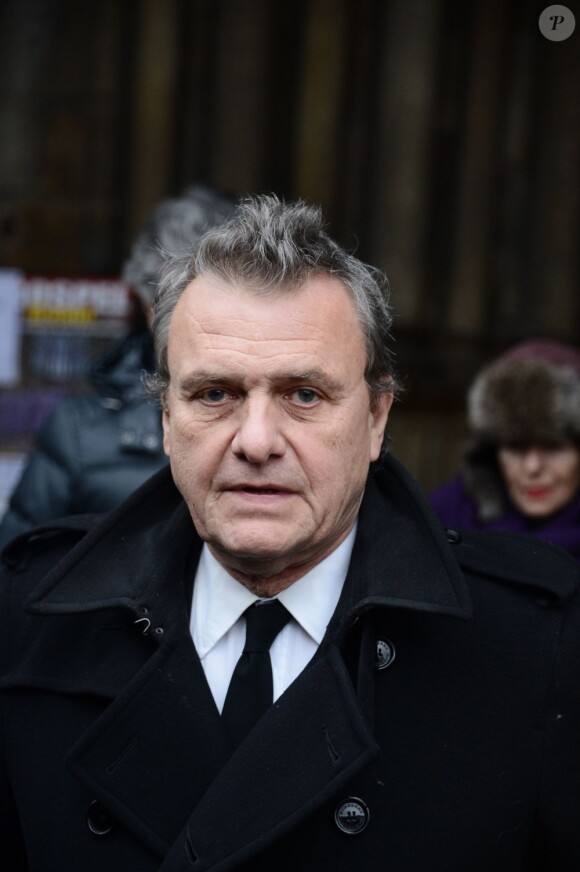 Jean-Charles de Castelbajac lors des obsèques d'Andrée Putman en l'Eglise Saint-Germain-des-Prés, le 23 janvier 2013.
