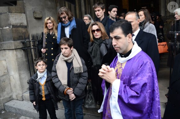 Les obsèques d'Andrée Putman en l'Eglise Saint-Germain-des-Prés, le 23 janvier 2013.