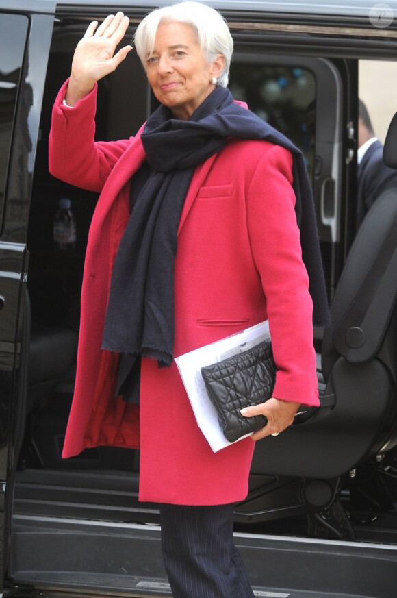 Christine Lagarde à l'Elysée, le 11 janvier 2012. 
