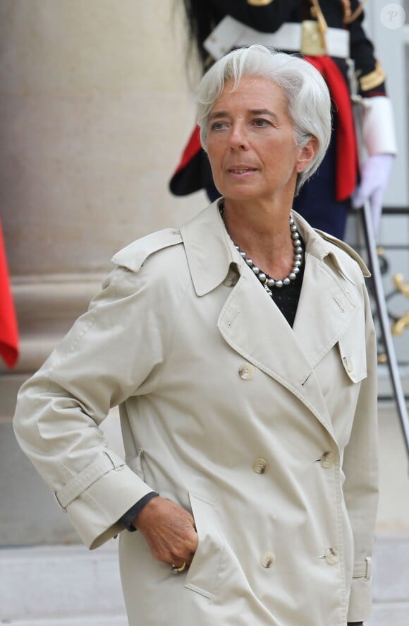 Christine Lagarde à l'Elysée, le 18 octobre 2011. 