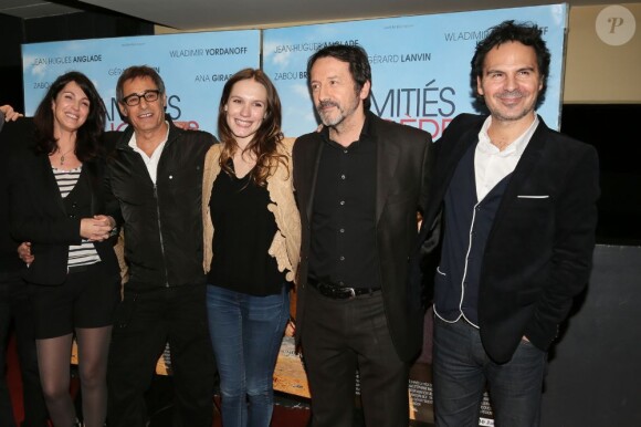Zabou Breitman, Gérard Lanvin, Ana Girardot et Jean-Hugues Anglade présentent Amitiés sincères au cinema UGC Les Halles à Paris le 24 Janvier 2013.