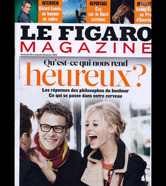 Couverture du Figaro Magazine du 25/26 janvier, avec Gérard Lanvin en interview.