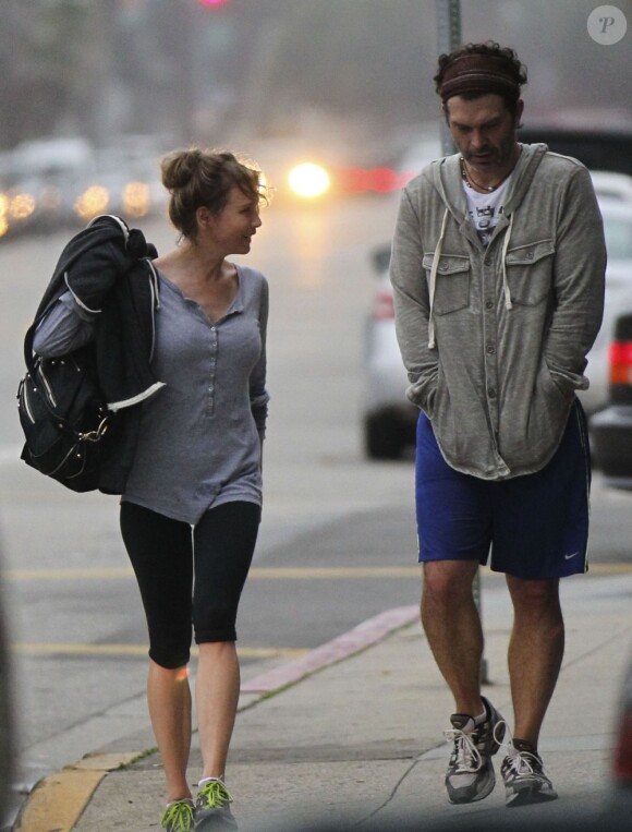 Renée Zellweger accompagnée de son petit ami Doyle Bramhall à Los Angeles le 26 janvier 2013.