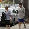Renée Zellweger accompagnée de son petit ami Doyle Bramhall à Los Angeles le 26 janvier 2013.
