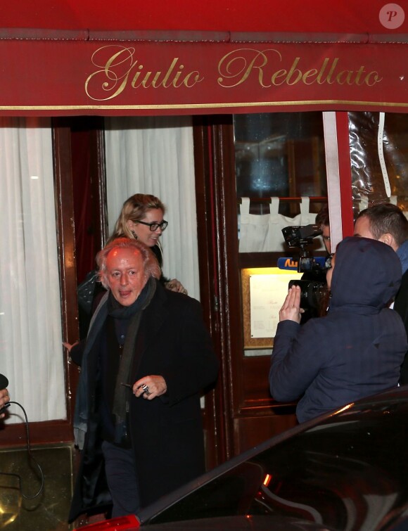 Didier Barbelivien lors de l'anniversaire de Nicolas Sarkozy le 28 janvier 2013 au restaurant Giulio Rebellato à Paris