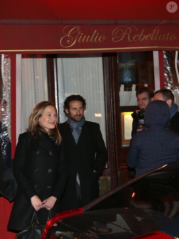 Consuelo Remmert lors de l'anniversaire de Nicolas Sarkozy le 28 janvier 2013 au restaurant Giulio Rebellato à Paris
