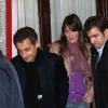Nicolas Sarkozy lors de son anniversaire le 28 janvier 2013 au restaurant Giulio Rebellato à Paris avec sa femme Carla Bruni