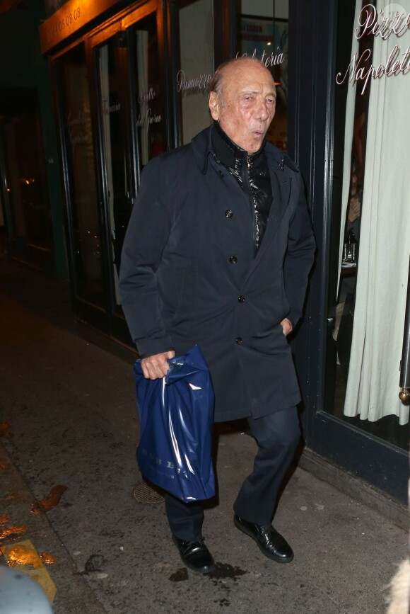 Jacques Séguéla lors de l'anniversaire de Nicolas Sarkozy le 28 janvier 2013 au restaurant Giulio Rebellato à Paris