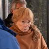 Shirley Mclaine sur le tournage d'Elsa & Fred à la Piazza Del Popolo, Rome, le 28 janvier 2013.