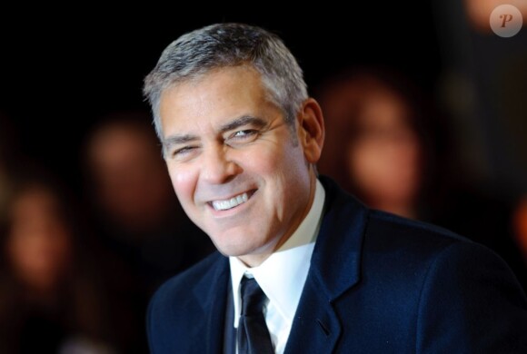 George Clooney le 12 février 2012 à Londres.