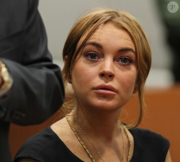 L'actrice Lindsay Lohan au tribunal de Los Angeles le 30 janvier 2013. Le proces a ete repousse au 1 er mars 2013