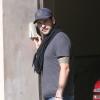 Eduardo Cruz sort de chez Eva Longoria après avoir passé la nuit chez elle à Los Angeles, le 30 janvier 2013.