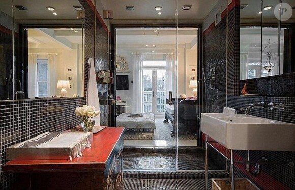 Miranda Kerr a vendu son appartement de New York. Photo du 30 janvier 2013. Ici la salle de bain.