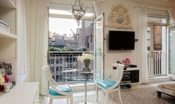 Miranda Kerr a vendu son appartement de New York. Photo du 30 janvier 2013. Ici le salon.