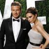 David Beckham et sa femme Victoria lors de la Vanity Fair Oscar Party au Sunset Towers Hotel de West Hollywood à Los Angeles le 26 février 2012