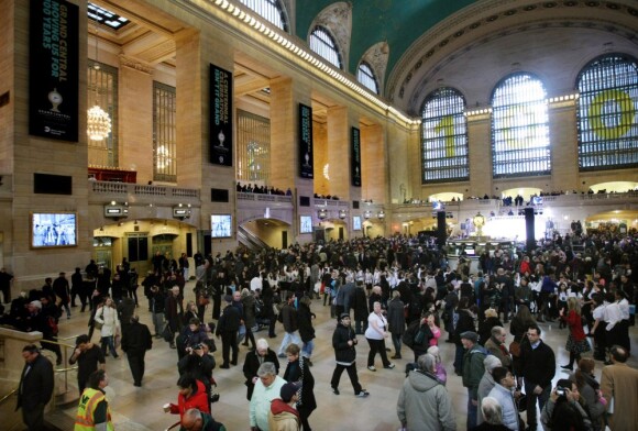 La Grand Central Station de New York fêtait ses 100 ans, le 1er février 2013.