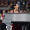 Alicia Keys a chanté The Star-Spangled Banner lors de la finale du Super Bowl à la Nouvelle-Orléans, le 3 février 2013.