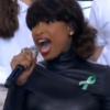 Jennifer Hudson a chanté en compagnie du coeur de l'école de Sandy Hook, lors de la finale du Super Bowl, à la Nouvelle-Orléans le 3 février 2013.