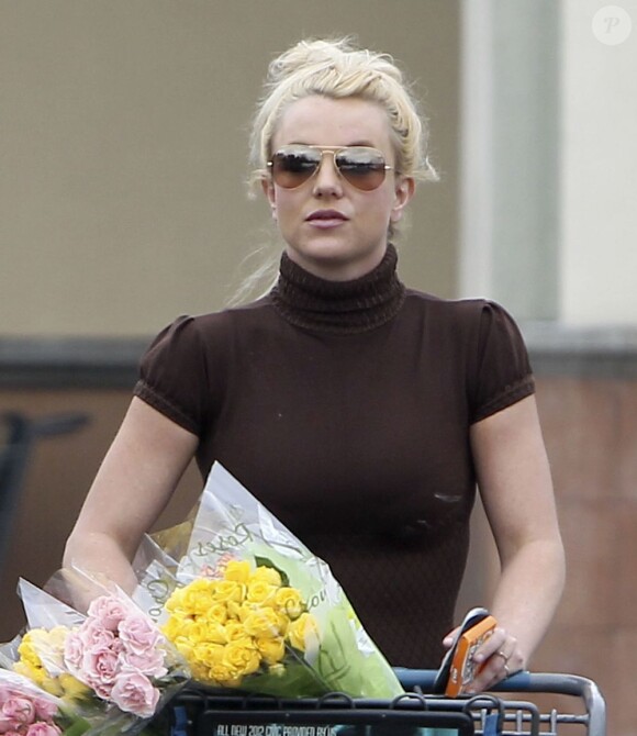 Britney Spears fait ses courses à Los Angeles, le 2 fevrier 2013.