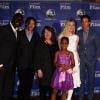 Les Virtuosos Awards du SBIFFF 2013, Omar Sy, Ezra Miller, Ann Dowd, Quvenzhané Wallis, Elle Fanning, Eddie Redmayne à Santa Barbara, le 29 janvier 2013.