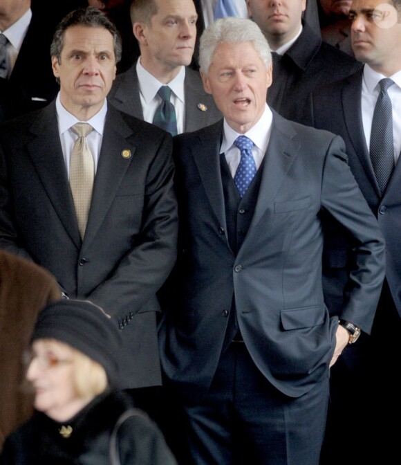 Bill Clinton a rendu une dernier hommage à l'ancien maire de New York, Ed Koch dont les funérailles ont eu lieu le 4 février 2013, à New York.