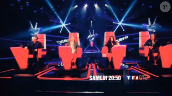 Les quatre coachs dans The Voice 2, samedi 9 février 2013 sur TF1