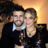 Gerard Piqué et Shakira lors de la soirée du Nouvel An, le 31 décembre 2012 à Barcelone