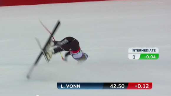 Lindsey Vonn : Terrible chute et saison terminée pour la sublime skieuse !