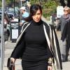 Kim Kardashian, enceinte et très en beauté, se rend au Fairmont Miramar Hotel pour une conférence sur les médias sociaux suivie d'un déjeuner au restaurant Stanley's. Los Angeles, le 6 février 2013.