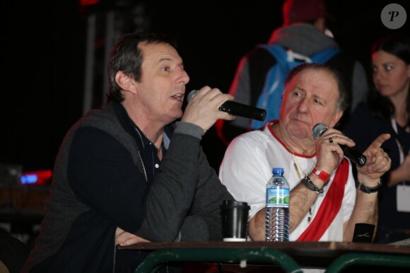 Jean-Luc Reichmann, le 9 février à Monaco pour le Show Beach Soccer.