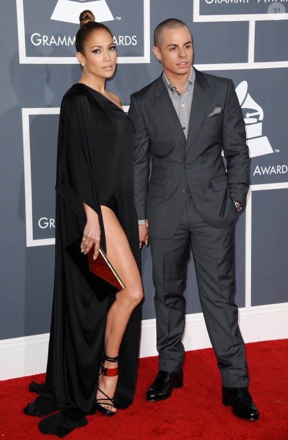 Jennifer Lopez et Casper Smart lors des 55e Grammy Awards au Staples Center. Los Angeles, le 10 février 2013.