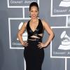 Alicia Keys portait une robe Azzedine Alaïa lors des 55e Grammy Awards au Staples Center. Los Angeles, le 10 février 2013.