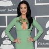 Katy Perry portait une robe Gucci collection Resort 2013 lors des 55e Grammy Awards au Staples Center. Los Angeles, le 10 février 2013.