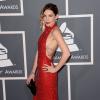 Skylar Grey portait une robe Giorgio Armani lors des 55e Grammy Awards au Staples Center. Los Angeles, le 10 février 2013.
