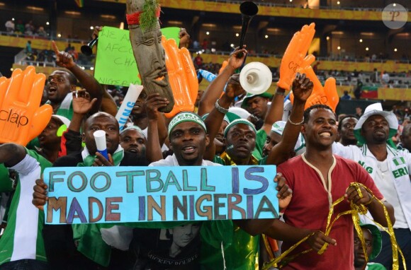 Les tribunes du Soccer City Stadium en transe lors de la victoire du Nigeria sur le Burkina Faso (1-0) en finale de la CAN le 10 février 2013 à Johannesburg