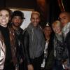 Vanina, Mathilde, Tony, Daniel, Laurène, Romain et Nancy lors du Show Case de Pauline de la Star Academy 9 au Sir Winston, à Paris le 11 février 2013.