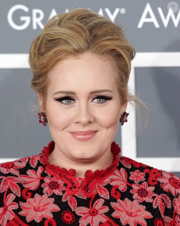 Adele à la 55e cérémonie des Grammy Awards à Los Angeles, 10 février 2013.