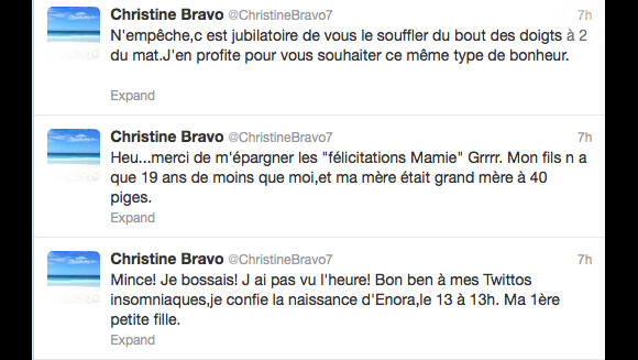 Twitter de Christine Bravo