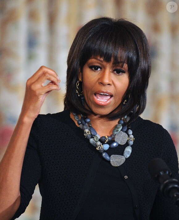 Michelle Obama a salué la beauté du film Les Bêtes du Sud Sauvage et le talent de son actrice principale lors d'une rencontre à la Maison Blanche, le 13 février 2013.