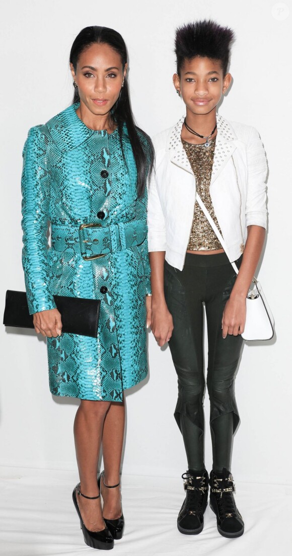 Jada Pinkett Smith et Willow Smith à la fashion week de New York, le 13 février 2013.