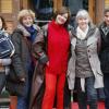 Macha Meril, Caroline Huppert, Sophie Deschamps, Anne Consigny et Benedicte Lesage lors du 15e Festival des créations télévisuelles de Luchon, le 14 février 2013