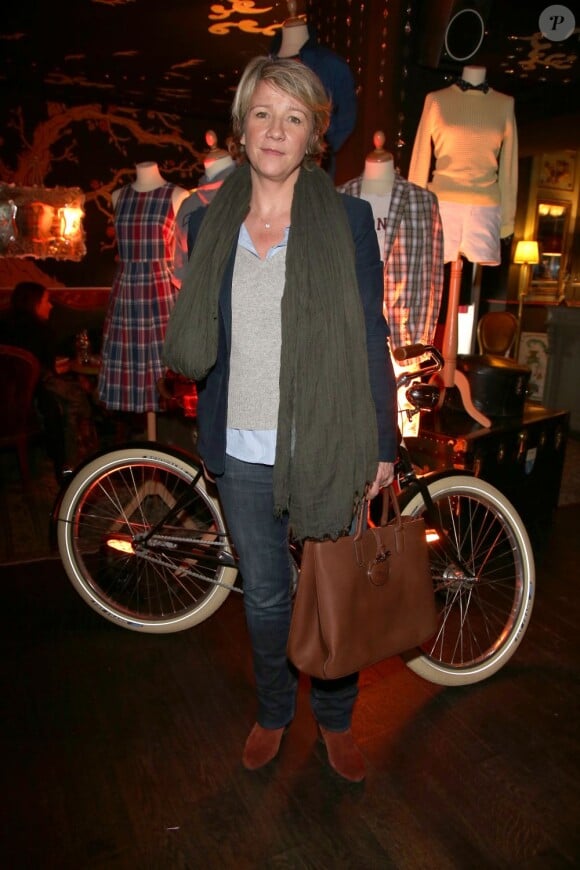 Ariane Massenet lors de la soirée "The Gant Party" au Trés Honoré à Paris, le 14 fevrier 2013.