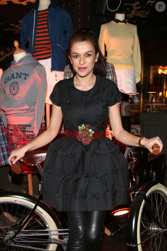 Jovanka Sopalovic lors de la soirée "The Gant Party" au Trés Honoré à Paris, le 14 fevrier 2013.