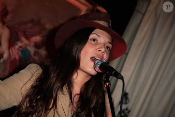 Vanille Clerc lors de la soirée "The Gant Party" au Trés Honoré à Paris, le 14 fevrier 2013.