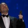 2012 : Jean Dujardin crie "oh putain" après avoir reçu l'Oscar du meilleur acteur.