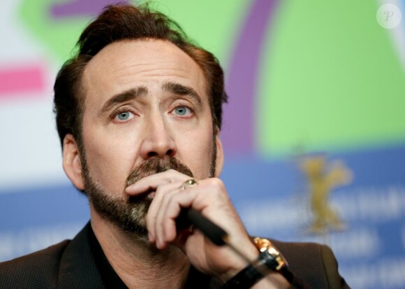 Nicolas Cage pendant la conférence de presse du film Les Croods à la 63e Berlinale, le 15 février 2013.
