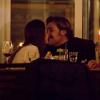 Andrea Lo Cicero et sa compagne Roberta très amoureux lors d'un dîner en amoureux le jour de la Saint Valentin le 14 février 2013 à Rome