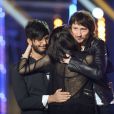 EXCLUSIF - Florian, Philippe et Sophie-Tith lors de la demi-finale de Nouvelle Star 2013, diffusée sur D8, le 19 Fevrier 2013