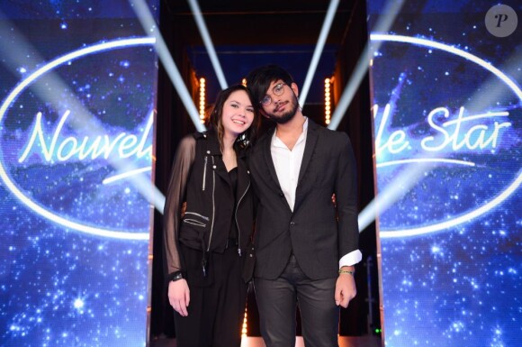 EXCLUSIF - Sophie-Tith et Florian lors de la demi-finale de Nouvelle Star 2013, diffusée sur D8, le 19 Fevrier 2013